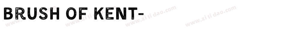 Brush Of Kent字体转换